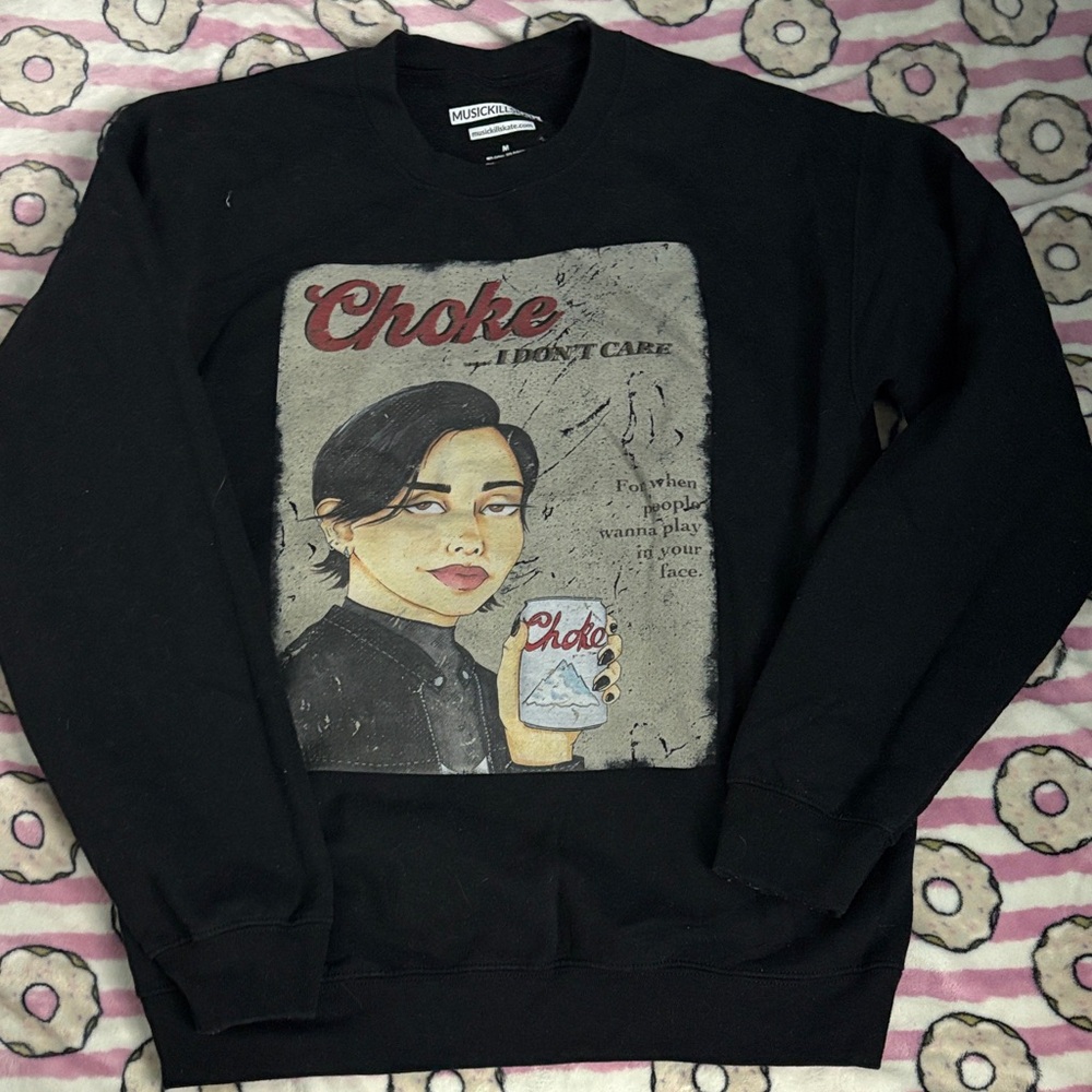 Musickillskate Crewneck Sweater with Graphic Design